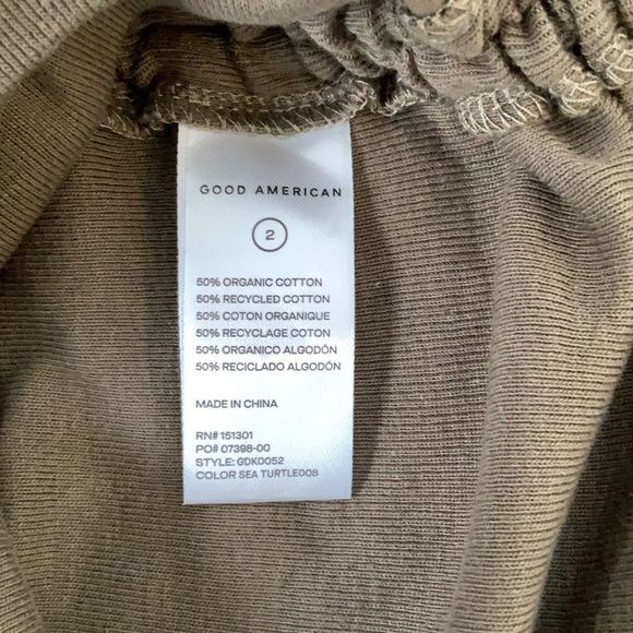 Good American Ruched Mini Tank Dress in Sea Turtle Size 2/M - Picture 5 of 7